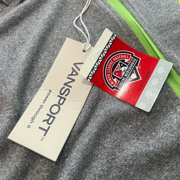 Vansport / MLB Gray Quarter-Zip Pullover Columbia Fireflies Womens XL - Picture 4 of 6